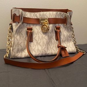Cream Michael Kors Handbag